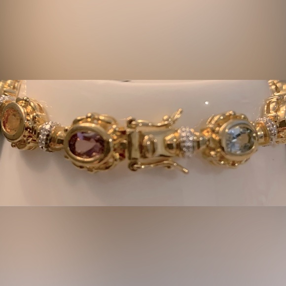 🌟Sparkly Multi-Stone Bracelet - 7 1/2”🌟 - Picture 4 of 5